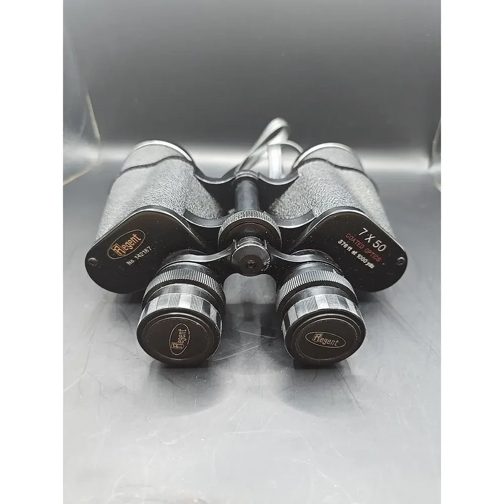 Vintage Regent 7x50 Binoculars Coated Lens 376 at 1000‎ yds no. 142187